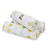 Bedtime Originals Curly Tails Swaddle Blankets, 3 Count by Lambs & Ivy [並行輸入品]