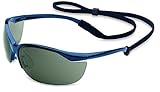 UVEX by Honeywell 11150906 Vapor Safety Eyewear Metallic Blue Frame, Gray Lens with Fog-Ban Anti-Fog