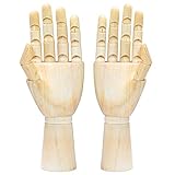 iikuru ハンドモデル 両手 セット デッサン人形 手 模型 木製 フィギュア モデル デッサン 人形 ハンド マネキン