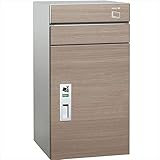 ユニソン　宅配ポスト　コルディア100　ポスト有り　右開きタイプ　前入れ後出し　木目調『一戸建て用 屋外』 タモ