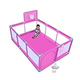 安全フェンス、ベビー屋内幼児クロールマットフェンス、子供の遊びフェンス、128X190X66cm (色 : A)