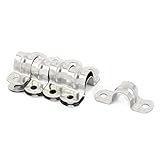 uxcell　ホースバンド　サドルクランプ　クリップ　ステンレススチール　U型　チューブ/パイプ/クリップ　16mm直径　10個入り