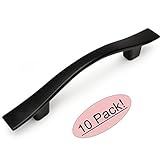 Cosmas 8902 FBフラットブラックキャビネットハードウェアハンドルプル – 3 "穴中心 – 10パック
