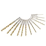 LexBlue(TM)13pcs 1.5～6.5ミリメートルミニドリルビット電動工具木工ツール高速度鋼1/4 "六角シャンクドレメルドリルビットセットherramientas