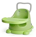 PUSH&GO ジャンボ赤ちゃんソファ、離乳食椅子、椅子よちよち歩きの補助器具、ブースターチェア、ムービングカート、トレイ、枕クッションセット（海外直送） (Green)