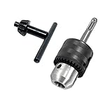Wolfride 1.5mm〜13mm ドリルチャック　旋盤用　鍵タイプ　キータイプ 金属製　シルバートーン
