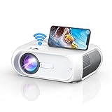 WiFiムービープロジェクター、フルHD 1080p対応ビデオプロジェクター、屋外映画用ポータブルプロジェクター