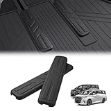 Mixsuper アルファード レールカバー 40系 ヴェルファイア シートレールカバー 荷室カバー 3列目 カバー 40アルファード カスタム パーツ TPE素材 車種専用設計 防水 防汚 耐摩耗 ブラック