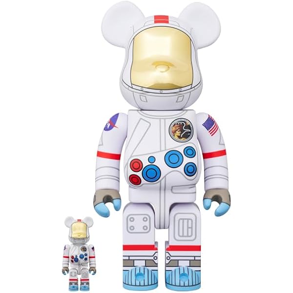 BE@RBRICK ベアブリック　APOLLO17 400 Amazon.co.jp: BE@RBRICK APOLLO17 ASTRONAUT 100％ & 400％ : おもちゃ
