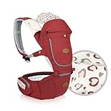 I-angel Miracle All in one Carrier オールインワンキャリア ヒープシートキャリア+子守帯 ヒープシート 安全な子守帯 ベビー用品お出かけ用品 (メランジュレッド) [