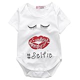 Ochine 新生児　幼児　ロンパース　男女兼用　短袖　コットンブレンド　まつげ リップスプリント　子供服　0-2歳設定 カバーオール 出産祝い　4サイズ選べる　 (100、18-24月)