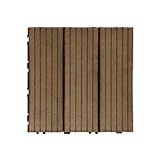 タンスのゲン ウッドパネル 樹脂 108枚セット 9.7平米用 ジョイント式 30×30cm 正方形 Bタイプ：ブラウン 42300003 07