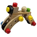 Fisca 木製知育玩具DIYバラエティナットの組み合わせ