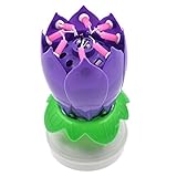 (ライチ) Lychee 誕生日キャンドル ロータスモチーフ ダブルレイヤー 花びらに小さいろうそく バースデーパーティー 結婚式 お祝い 写真撮影 選べる5色