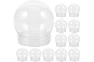 LALAFINA スノードーム 手作りキット 24個 270ml スノードーム 容器 透明 DIY プラスチック製 装饰 クリスマスオーナメント 詰め替え可能 再利用可能