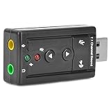 Mumiji バーチャル7.1ch USBオーディオ アダプタ C-Mediaチップ搭載 RA-AUD71