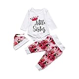 三番目の店 3PCS　幼児幼児の赤ちゃんの服セットロンパー+ズボン+帽子の服