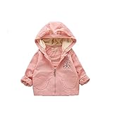 Pojour ベビー服 子供服 女の子 秋冬 防寒 ソフトウサギコート おしゃれ かわいいカーディガンジャケット 長袖 暖かい ベビールームウェア 普段着 カジュアル 旅行 記念日 プレゼント ピンク