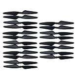 20pcs プロペラ Hubsan H501s H501A H501C H501M H501S W H501S pro MJX B3 BUGS 3 B3H BUGS 3H F17 F100 に適応 四軸航空機パドル スペアパーツ 無人機プロペラ 黒い