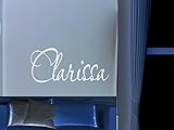 Clarissa男の子女の子部屋保育園ベビーキッズ名前ビニール壁引用ステッカー