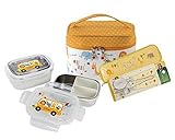 E-MART BPA Free, Corn & Stainless Made Kids Lunch Box Set [並行輸入品]