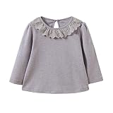 FarJing SHIRT ベビー・ガールズ カラー: グレイ