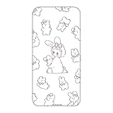 WHITENUTS Caho iPhone 12 ケース クリア TPU プリント うさぎA (ch-036) TC-C1386336