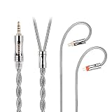 JIALAI JLY3 銀メッキ単結晶銅 リケーブル 2.5mm 0.78 2ピン 2芯 イヤホンアップグレードケーブル 交換 着脱式 ヘッドフォンケーブル マイクなし HiFi DIYイヤホンのアクセサリ 耳掛型 1.2m 音質改善 JIALAI (2.5mm 2Pin, グレー)