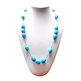 Silicone Teething Necklace - by Modern Ohana - BPA Free, Silicone Jewelry for Mom and Baby [Samba Se
