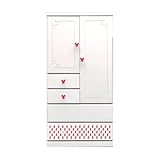 アルファタカバ ディズニー家具シリーズ シンプルミッキー 80cm幅ベビータンス レッド