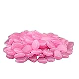 Zafina 飾り石 水槽飾り 石光る石 蓄光砕石 夜光石 蓄光石 1袋約100個入り (薄いピンク)