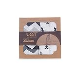 LAT LEE AND TOWN ベビーブランケット 120x120cm ガーゼ綿 天然100％有機コットン タオル よだれかけ よだれカバー 抱っこひも用 ベビーブランケット 2枚セット新生児 ベビ