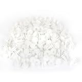 カーホワイト5ミリメートル穴バンパーフェンダープラスチックリベットねじファスナー100個