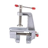 ミニ　アルミ合金製　テーブルバイス　メタルバイス　クランプ　クリップ　DIYキッズ　実験玩具 (写真のショーとして)