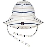 Polarn O PyretビーチストライプEcoサンハット(新生児) カラー: ブルー