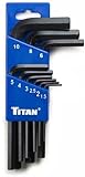 Titan 12729 Metric Short Arm Hex Key Set - 9 Piece [並行輸入品]