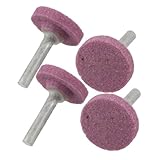 uxcell　 軸付き砥石 研削ビット　ポリッシャー　マウントポイント　30mm x 6mm x 6mm 　4個入り