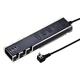 サンワサプライ 便利タップ 2P 3個口 雷ガード ブラック TAP-B46BK