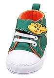 (ビグッド)Bigood 子供靴 ベビーシューズ　ベビー用品 可愛い キリン柄 トレーニングシューズ キッズスニーカーソフトソール 室内履き 13cm グリーン