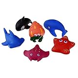 smtsmt 6pcs Rubber Animals WithサウンドベビーシャワーパーティーFavorsおもちゃ