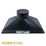 POWERTEC 70169 Mini Gulp Dust Hood with 4" Port, 13-1/2" x 7-1/4" [並行輸入品]