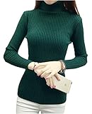 [エムエルーセ] タートルネック ニット セーター リブ シンプル 長袖 レディース 可愛い おしゃれ かわいい きれいめ 女子 あったかい