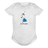 Scotland Country Map Color ベビーボディ