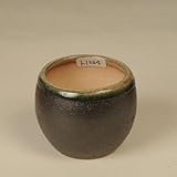 瀬戸焼鉢(黒色緑縁)　6.3ｃｍ