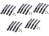 畦草刈ブレード255ナット付 5セット20枚＆取付ネジ5セット　SP-50 SP-550 SP-850　スパイダーモアー 替刃