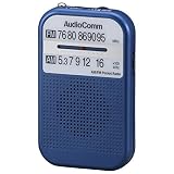 オーム電機 AudioComm AM/FMポケットラジオ ブルーRAD-P132N-A 03-5524