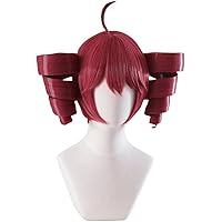 Amazon.co.jp: LAOBAO 重音テト コスプレ ウィッグ ツインテール 赤髪