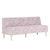 arne ソファ 三人掛け アームレス 日本製 完成品 Lunch 3×8 ピオニー ナチュラル脚 ピンク