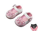 LAZA ベビー 女の子靴 子供靴 キッズ ベビーシューズ スニーカー 子供フォーマルシューズ・七五三・発表会・結婚式 演奏会 花嫁介添人 カラー ピンク ホワイト (内寸12.5cm, ホワイト)