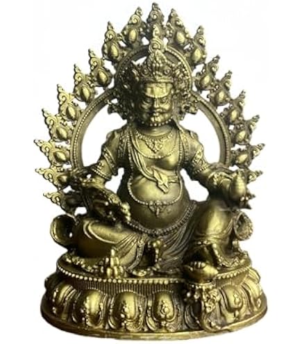 Amazon｜大元帥明王 木彫り仏像 桧木 立像 6面8臂 高さ38CM (Color : 2